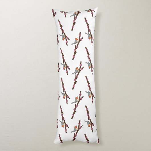 Robin on Sakura Lichaamskussen (Achterkant (Verticaal))