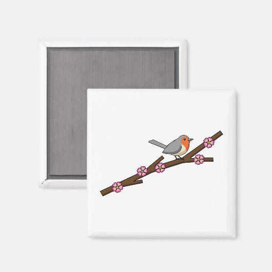 Robin on Sakura Magneet (Voorkant / Achterkant)