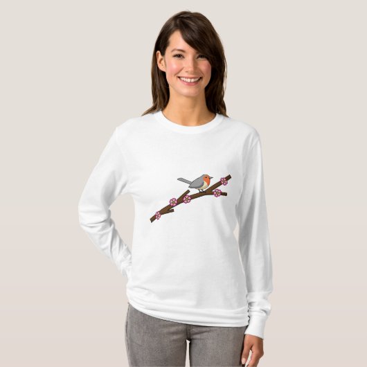 Robin on Sakura T-shirt (Voorkant volledig)