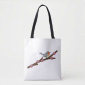 Robin on Sakura Tote Bag (Voorkant)