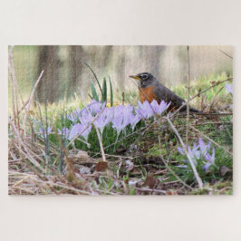 Robin onder Flowers Legpuzzel