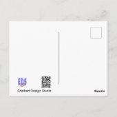 Robin op de fiets Close Up DIY Briefkaart (Achterkant)