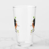 Robin op Dogwood Glass Tumbler (Rechts)