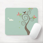 Robin op een boom muismat (Met muis)