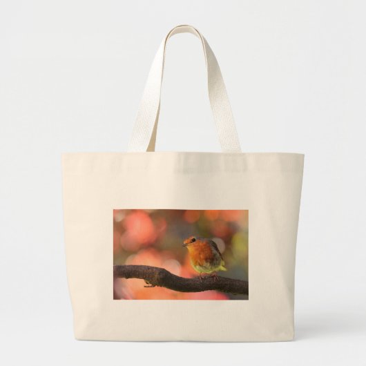 Robin op een filiaal grote tote bag (Voorkant)