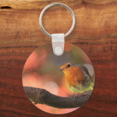 Robin op een filiaal sleutelhanger (Voorkant)