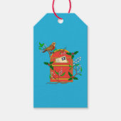 Robin op Postbox Cadeaulabel (Voorkant)