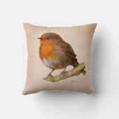 Robin op tak kussen (Achterkant)