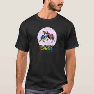 Robin Papegaaiduiker Eerste Dag op School Eerste K T-shirt