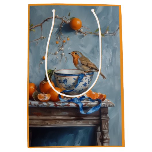 Robin - Papieren tas Medium Cadeauzakje (Voorkant)