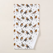 Robin Party Bathroom Towel Set (kies kleur) Bad Handdoek (Handdoek)