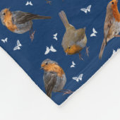 Robin Party Fleece Blanket (marine) (Hoek)