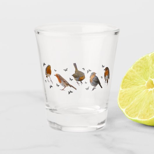 Robin Party Shot Glass Glas (Voorkant)