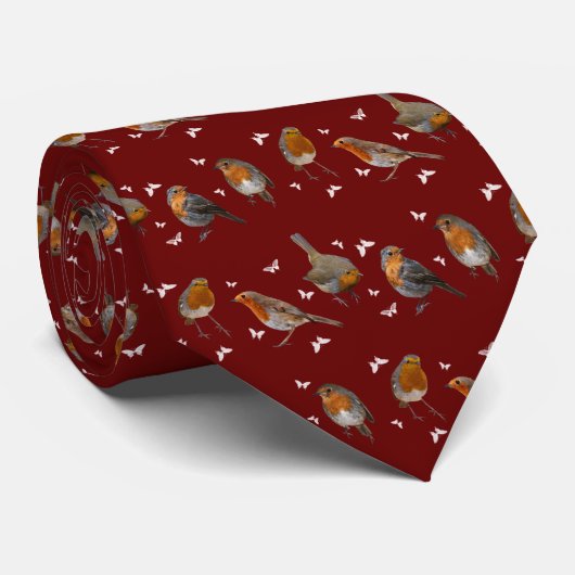 Robin Partydas (Bourgondie) Stropdas (Opgerold)