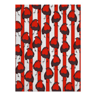 Robin Pattern Perfect Poster