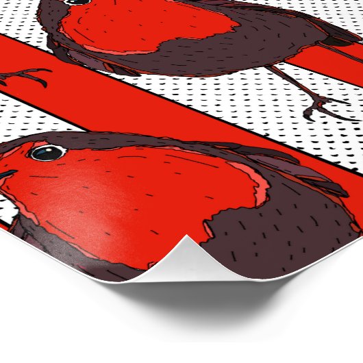 Robin Pattern Perfect Poster (Hoek)