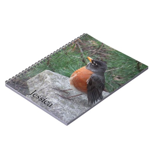  Robin Photo Persoonlijke naam Notitieboek (Linkerzijde)