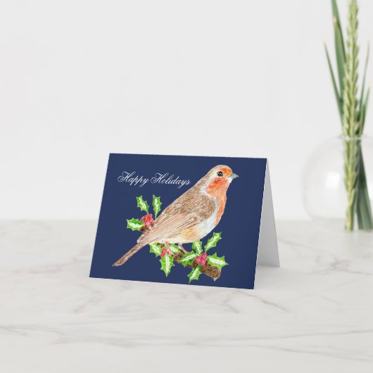 Robin Prettig Kerstkaart Bedankkaart (Voorkant)