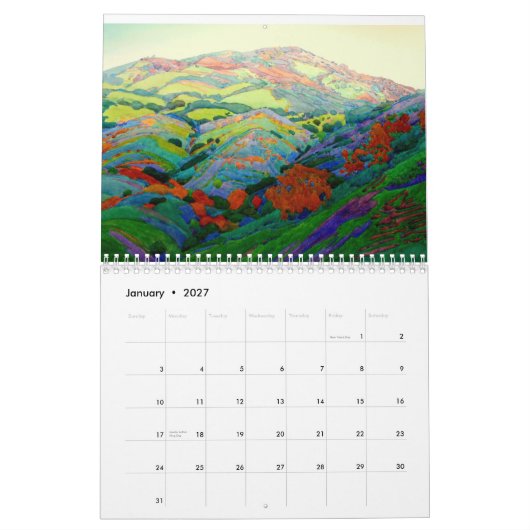 Robin Purcell Waterverven na de brand van 2015 Kalender (Jan 2027)