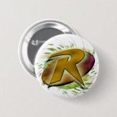 Robin -R Ronde Button 5,7 Cm (Voorkant /achterkant)