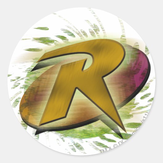Robin -R Ronde Sticker (Voorkant)