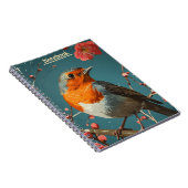 Robin Red-borstelvogel Notitieboek (Rechterzijde)