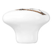 Robin Red-borstvogel Keramische Knop (Zijkant)