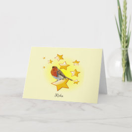 Robin Red Breast Bird is een ster Kaart