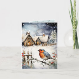 Robin Red Breast Christmas Kaart