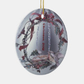 Robin Red Breast Embellish Silver Ornament (Rechts)