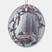Robin Red Breast Embellish Silver Ornament (Links)