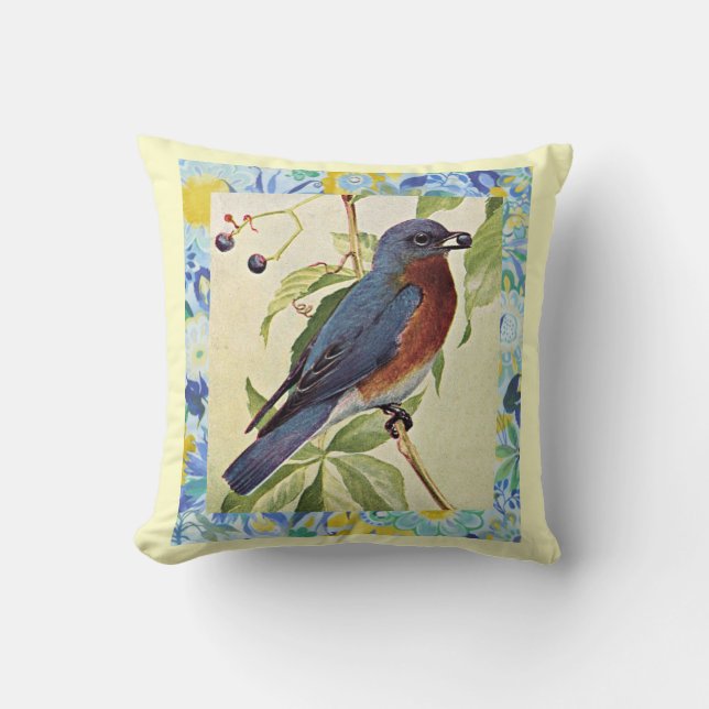 Robin Red Breast Pillow Kussen (Voorkant)
