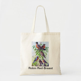 Robin Red Breast Tote Bag