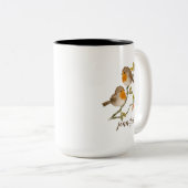 Robin Redbords Birds Personalized Mug Tweekleurige Koffiemok (Voorkant rechts)