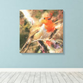 Robin RedbormamRobin Canvas Afdruk (Insitu (Houten vloer))