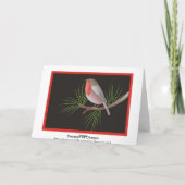 Robin RedbormamRobin Feestdagen Kaart (Achterkant)