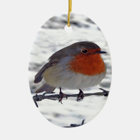 Robin RedbormamRobin Keramisch Ornament (Voorkant)