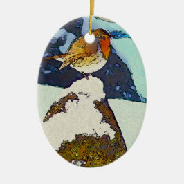 Robin Redborst Ceramic Ornament