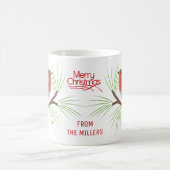 Robin Redborst- en Merry-kersttypografie Koffiemok (Center)