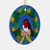 Robin Redborst-kerstversiering Keramisch Ornament (Rechts)