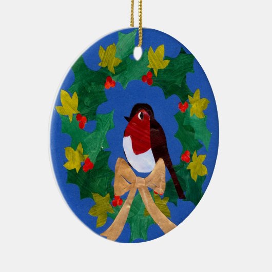 Robin Redborst-kerstversiering Keramisch Ornament (Rechts)