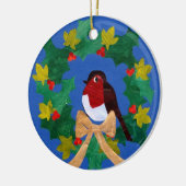 Robin Redborst-kerstversiering Keramisch Ornament (Links)