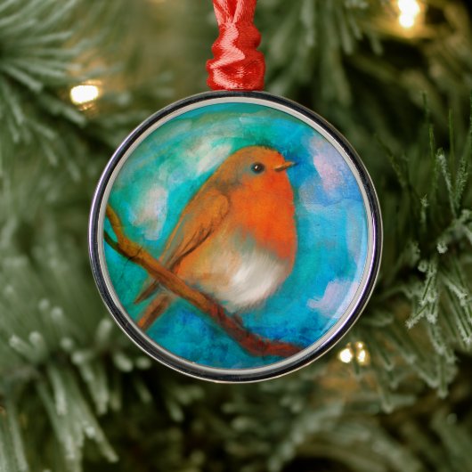 Robin redborst ornament (Boom)