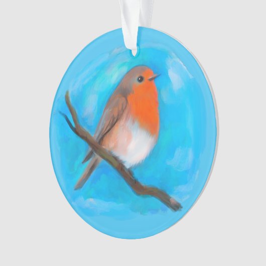 Robin redborst ornament (voorkant)