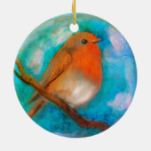Robin redborst ornament (Achterkant)
