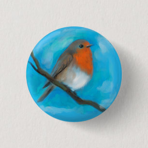 Robin redborst ronde button 3,2 cm