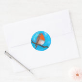 Robin redborst ronde sticker (Envelop)