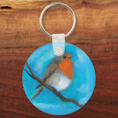 Robin redborst sleutelhanger (Voorkant)