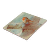 Robin redborst tegeltje (Zijkant)