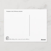 Robin redborstbriefkaart briefkaart (Achterkant)